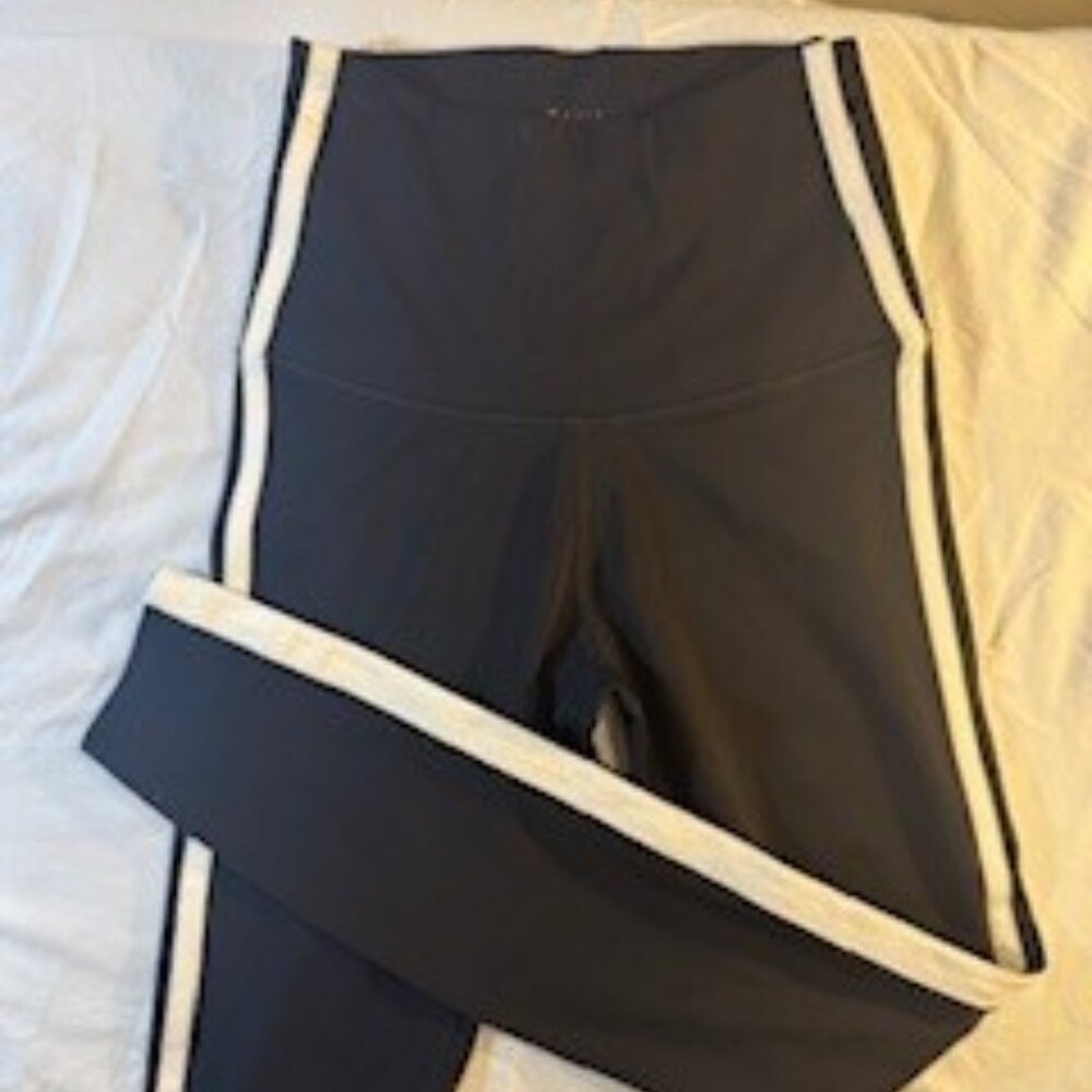 TAVI - Tights/Leggings- Black with White Side Stripe